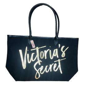 NWT Victorias Secret Bag with Gold Script